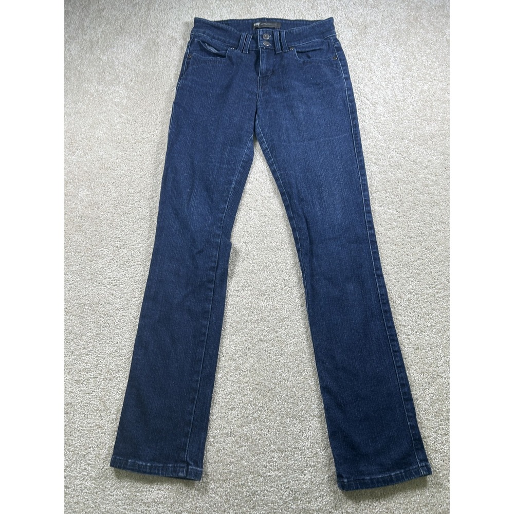 Levis Mid Rise Skinny Jeans Womens Medium Blue‎ Dark Wash Stretch Denim Pocket